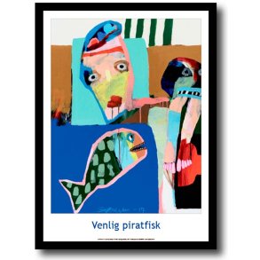 Leif Sylvester plakat 30x40cm i ramme