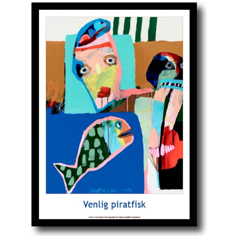 Leif Sylvester plakat 30x40cm i ramme