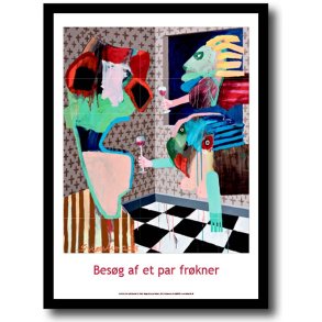 Leif Sylvester plakat 30x40cm i ramme