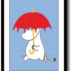 Mumi plakat 30x40cm i ramme