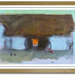 Oluf Hst poster 30x40cm in frame