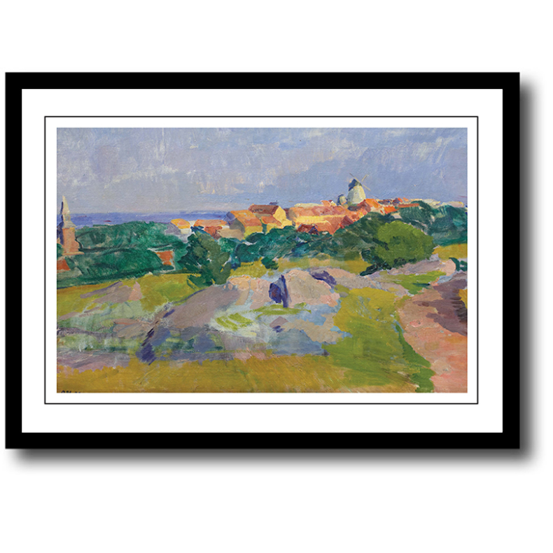 Oluf Hst poster 30x40 in frame