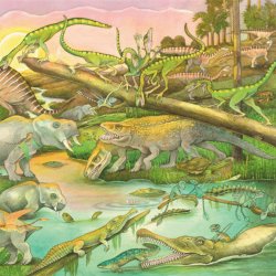 Kig og snak om dinosaurer og andre fortidsdyr