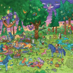 Alverdens vrimmel af magiske ponyer - En eventyrlig myldrebog