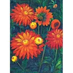 Dobbeltkort m. kulrt konvolut