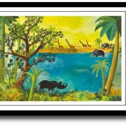 Scherfig plakat 30x40cm i ramme