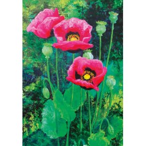 Dobbeltkort m. kulrt konvolut