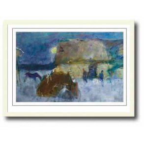 Oluf Hst plakat 30x40cm i hvid ramme