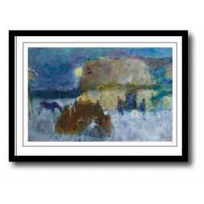 Oluf Hst plakat 30x40cm i sort ramme