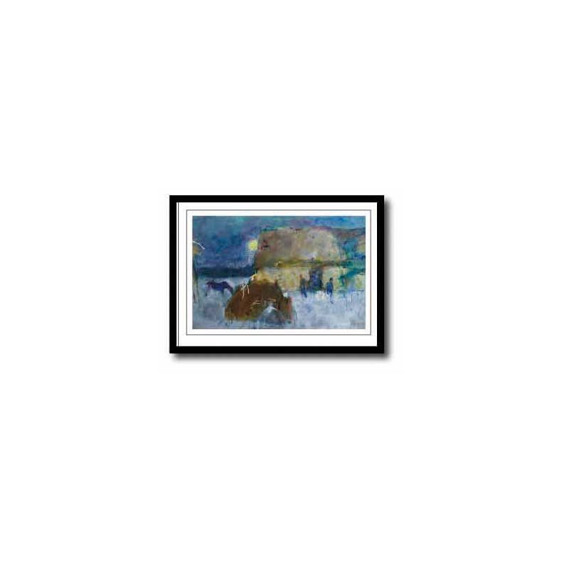 Oluf Hst plakat 30x40cm i sort ramme